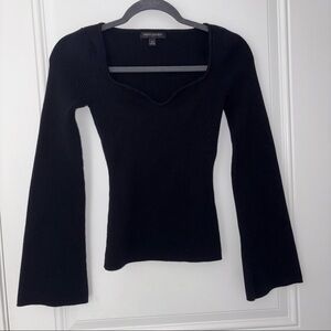 NWOT Sweetheart Flare Sleeve Knit Top